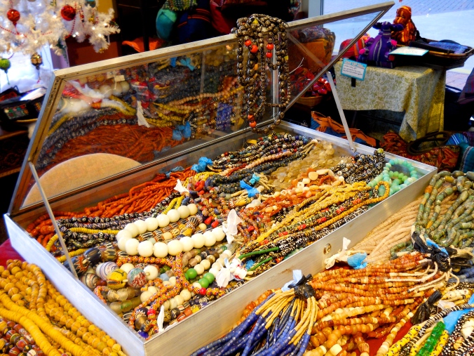 Assorted collectible beads from our recent African Trunk Show